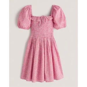 Abercrombie & Fitch Smocked Bodice Mini Dress